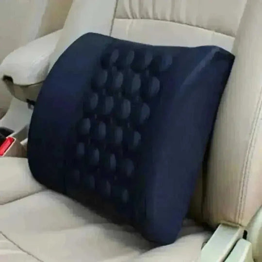 12V Car Massager Chair Pad - Neck & Waist Pillow for Pain Relief - view 9 (material: cotton | pattern: check)