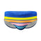 Men's Multi-Color Stripe Print Swim Briefs Holiday Beachwear Meifu Market