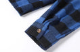 A Long-sleeved Pocket Checked Shirt With A Lapel For Young Men In Autumn And Meifu Market