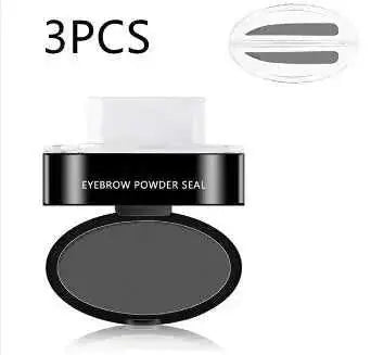 Eyebrow Powder Stamp Tint Stencil Kit Cosmetics Professional Makeup Waterproof Eye Brow Stamp Lift Eyebrow Enhancers Stenc...