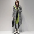 Plaid Down Cotton-padded Coat For Women Houndstooth Meifu Market