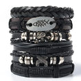 genuine leather bracelet | adjustable woven bracelet | multi-layer charm bracelet | ultrasonic cleaning