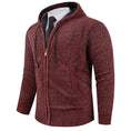 fleece-lined knitwear | lightweight mens sweater | cold weather hoodie | ultrasonic cleaning