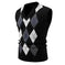 mens plaid pullover sweater | soft cotton blend fabric | long sleeve casual sweater | energy saving