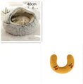 2-in-1 Dog & Cat Bed - Round Plush Warm Winter Pet House Meifu Market
