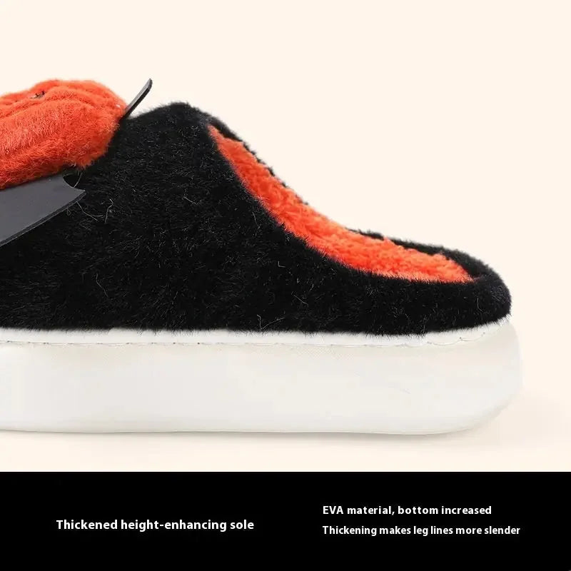 pumpkin slippers with wings | non-slip indoor house shoes | cartoon halloween slippers | ultrasonic cleaning