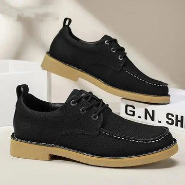 Autumn New Casual Leather Shoes Men's Casual Daily Meifu Market