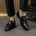 Large Size Men's Slip-on Pointed Leather Shoes Formal Wear Business Casual Meifu Market