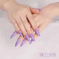 long-lasting gel material | extra long almond nails | salon-quality nail patches | ultrasonic cleaning
