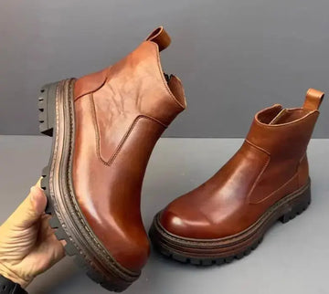 Autumn And Winter New Chelsea Boots Men's Business Shirt Meifu Market