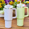 oz insulated tumbler with straw | stainless steel vacuum insulation | large capacity coffee mug | ultrasonic cleaning