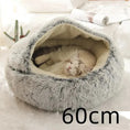 2-in-1 Dog & Cat Bed - Round Plush Warm Winter Pet House Meifu Market