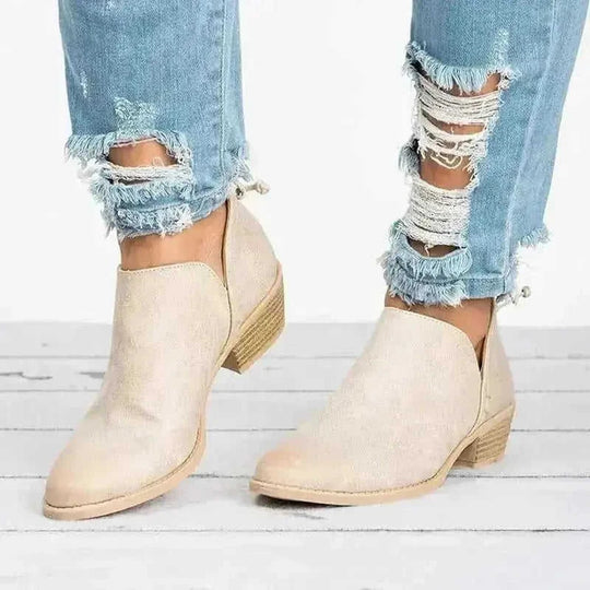 Autumn Women Shoes Retro High Heel Ankle Boots - Meifu Market