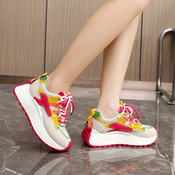 Dad Shoes Women's Summer And Autumn Raise The Bottom Color Matching Meifu Market