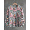Mens 3D Crew Neck Sweatshirt With Bold Needle Digital Print S - color variant display