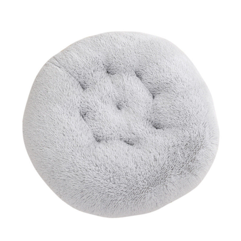Round Pet Mat Dog Bed Plush Warm Sleep Dog Bed Cathouse Doghouse Meifu Market