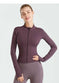 quick-dry fabric | breathable yoga jacket | moisture-wicking material | energy saving