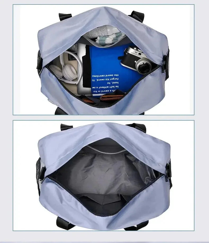 large waterproof gym bag | womens swim bag with wet pocket | yoga duffel bag for travel | ultrasonic cleaning