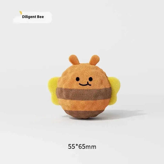 Dog Cartoon Acanthosphere Sounding Toy Pet Molar Teeth Cleaning Piggy - side view showing details