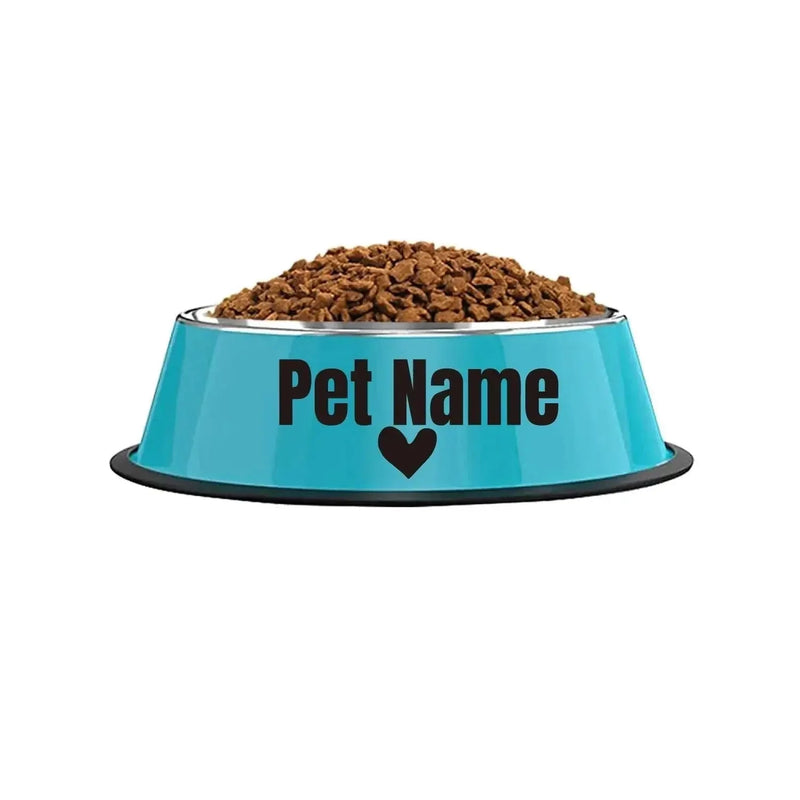 non-slip pet food bowl | personalized name dog bowl | heavy-duty pet water dish | energy saving