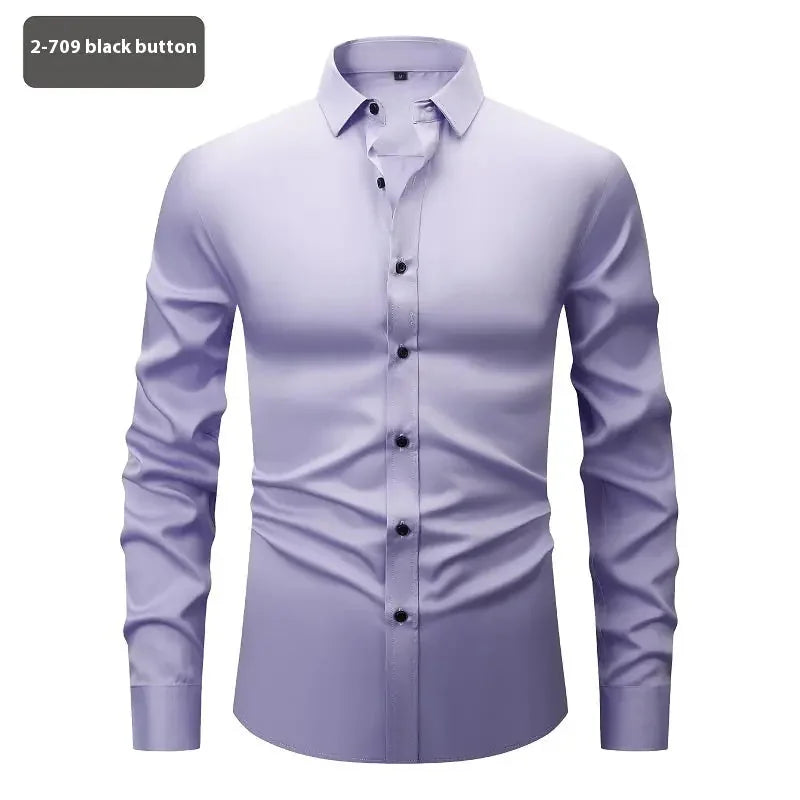 four-way stretch fabric | moisture-wicking long sleeve shirt | slim fit stretch shirt | ultrasonic cleaning