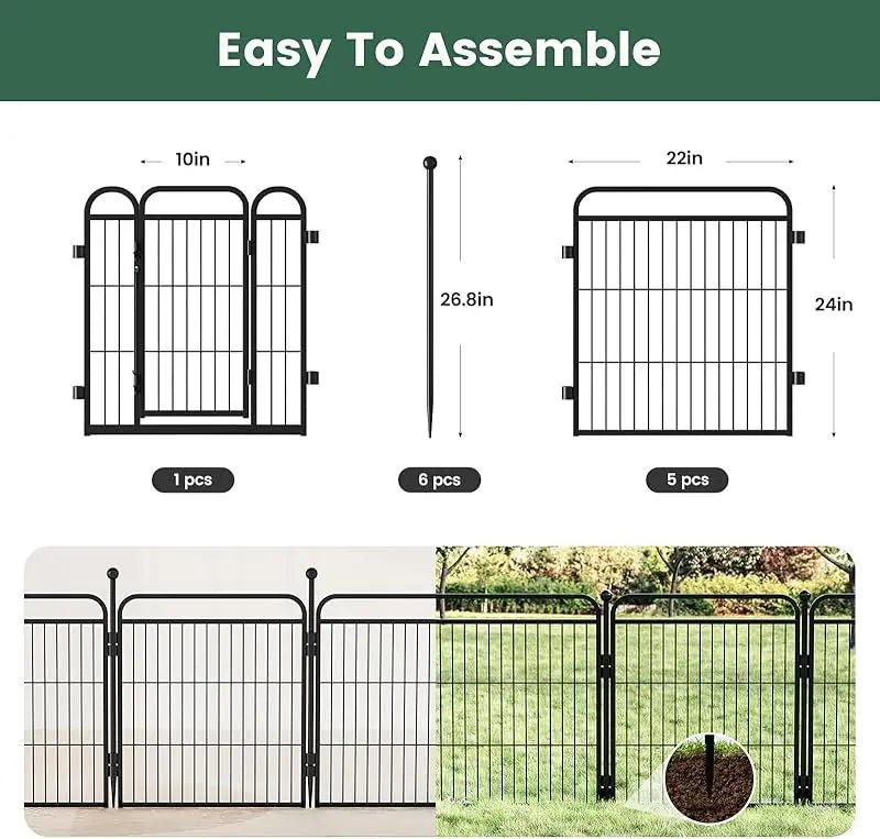 Gardner Pet Dog Fence Indoor And Outdoor Small And Medium Dog Foldable With Gravity Automatic Lock Pet Activity Fence Meifu Market