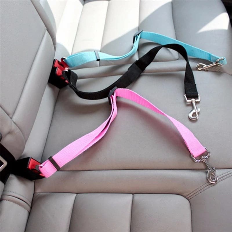 Adjustable Pet Cat Dog Car Seat Belt Pet Seat Vehicle Dog Harness Lead Clip Safety Lever Traction Dog Collars Dogs Accessoires Pets Products - Meifu Market