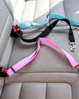 Adjustable Pet Cat Dog Car Seat Belt Pet Seat Vehicle Dog Harness Lead Clip Safety Lever Traction Dog Collars Dogs Accessoires Pets Products - Meifu Market