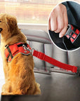 Adjustable Pet Cat Dog Car Seat Belt Pet Seat Vehicle Dog Harness Lead Clip Safety Lever Traction Dog Collars Dogs Accessoires Pets Products - Meifu Market