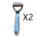 Stainless Double-sided Pet Brush Hair Removal Comb Grooming Dematting Dog Grooming Shedding Tools Meifu Market