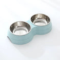 Double Pet Bowls Dog Food Water Feeder Stainless Steel Pet Drinking Dish Feeder Cat Puppy Feeding Supplies Small Dog Accessories Meifu Market