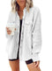 Button Shirt Jacket Women Lapel Long Sleeve Blouse Fashion Jacket Tops - Meifu Market