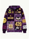 polyester-blend sweater | oversized fit pullover | long-sleeve printed top | ultrasonic cleaning