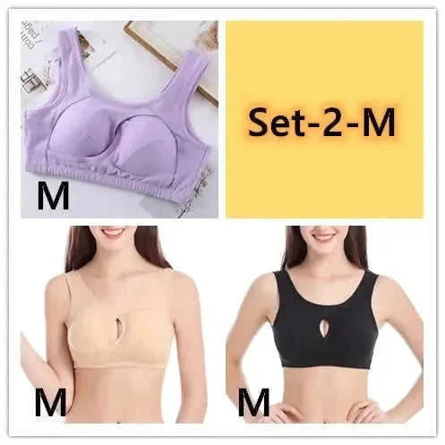 plus size cotton sleep bra | removable padded bralette | wirefree lounge bra | energy saving