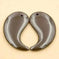 5A Si Bin Bian Stone Gua Sha Massager - Face & Body Slimming Tool - close-up detail (color: black | pattern: check)