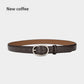Women's Winter Jeans Strap Pant Belt Decoration Thin Belt Cowhide Black South Korea Simple meifu market