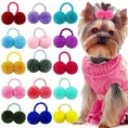 cute pet hair ties | soft pom pom hair ties | pet hair accessories for dogs | energy saving