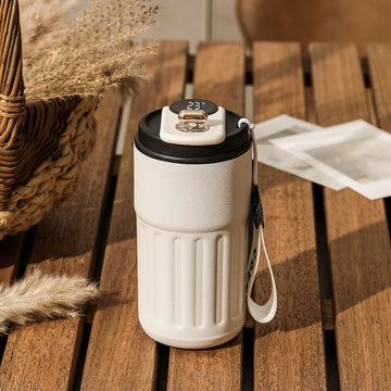 vacuum insulated stainless steel | 450ml thermal bottle | portable coffee mug | ultrasonic cleaning