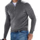 Men's Fashion Casual Long Sleeve V-neck Cashmere Zipper Top XS - scale comparison view