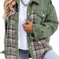 Denim Jacket Long Sleeve Plaid Button Down Shirt Meifu Market