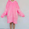 fleece-lined pullover | double layer composite fabric | thick flannel home wear | energy saving