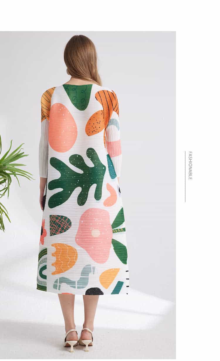 Women's Printed Niche Comfortable Pleated Fashion Dress
