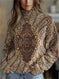 New Christmas Abstract Printing Casual Cloak Coat Cardigan Meifu Market
