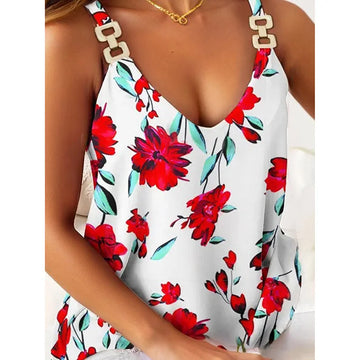 summer tank tops for women | v neck sleeveless top | loose fit casual blouse | energy saving