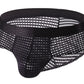 Men's Large Mesh Low Waist Wide Belt Briefs Meifu Market