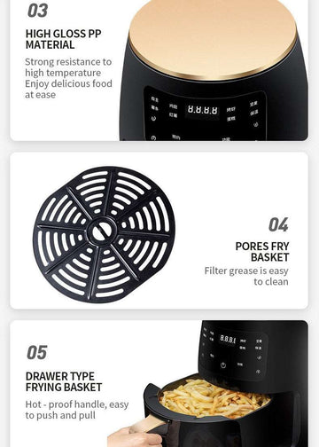 air fryer smart touch home electric fryer - Meifu Market