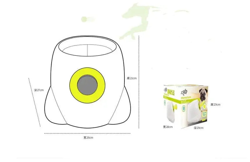 automatic dog ball launcher | interactive pet toy | durable plastic construction | ultrasonic cleaning