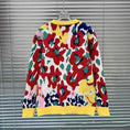 autumn floral sweater | knitted pullover women | floral printed top | ultrasonic cleaning