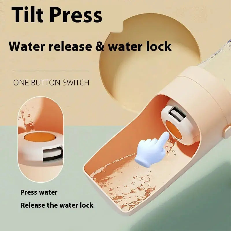 2 In 1 Travel Dog Water Bottle Pet Water Dispenser Feeder Drinking Feeder Dog Outing Water Feeder Pets Outdoor Portable Cup Pet Products Meifu Market