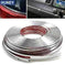 6M Chrome Car Styling Moulding Strip - Door Window Mirror Body Decorat - view 7 (pattern: check)
